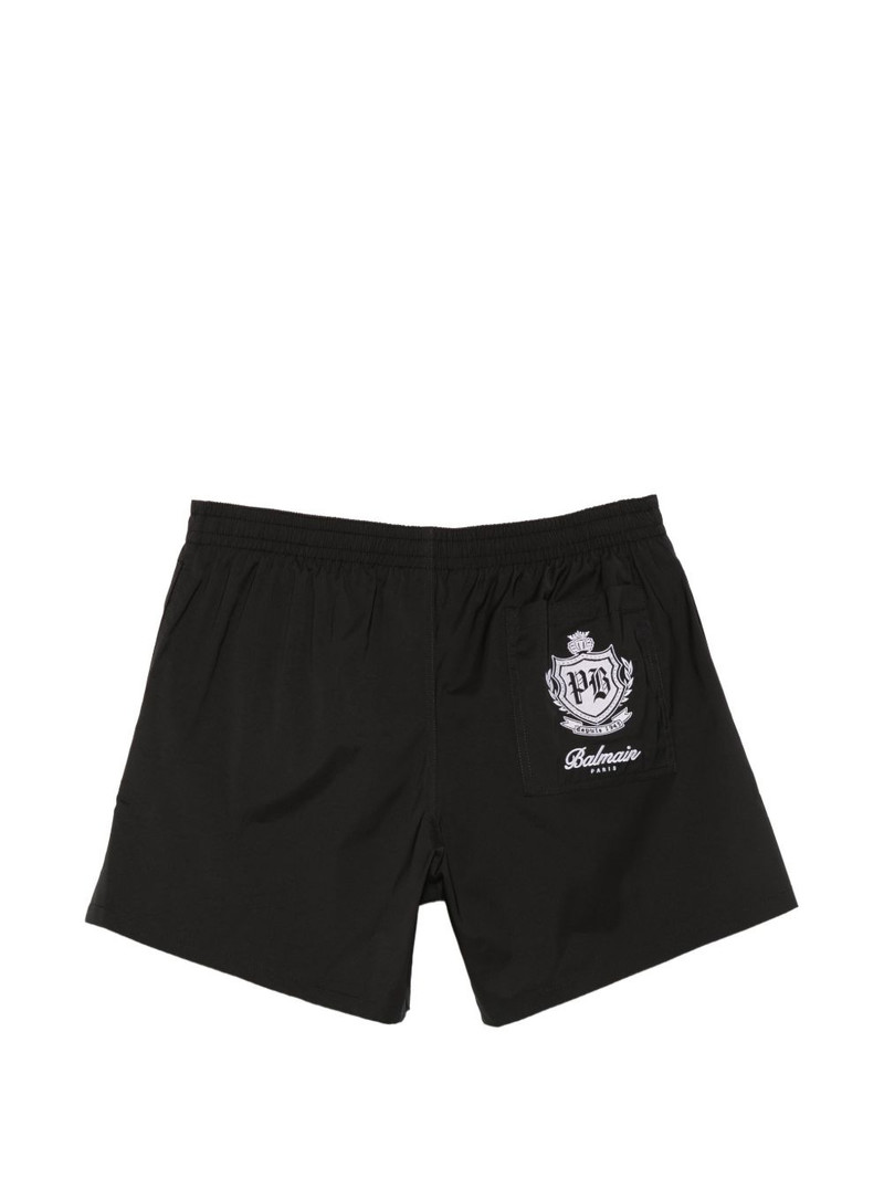 Balmain drawstring-fastening swim shorts outlook