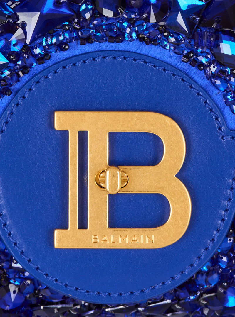 B-Buzz Pouch 23 in leather and embroidered satin 7