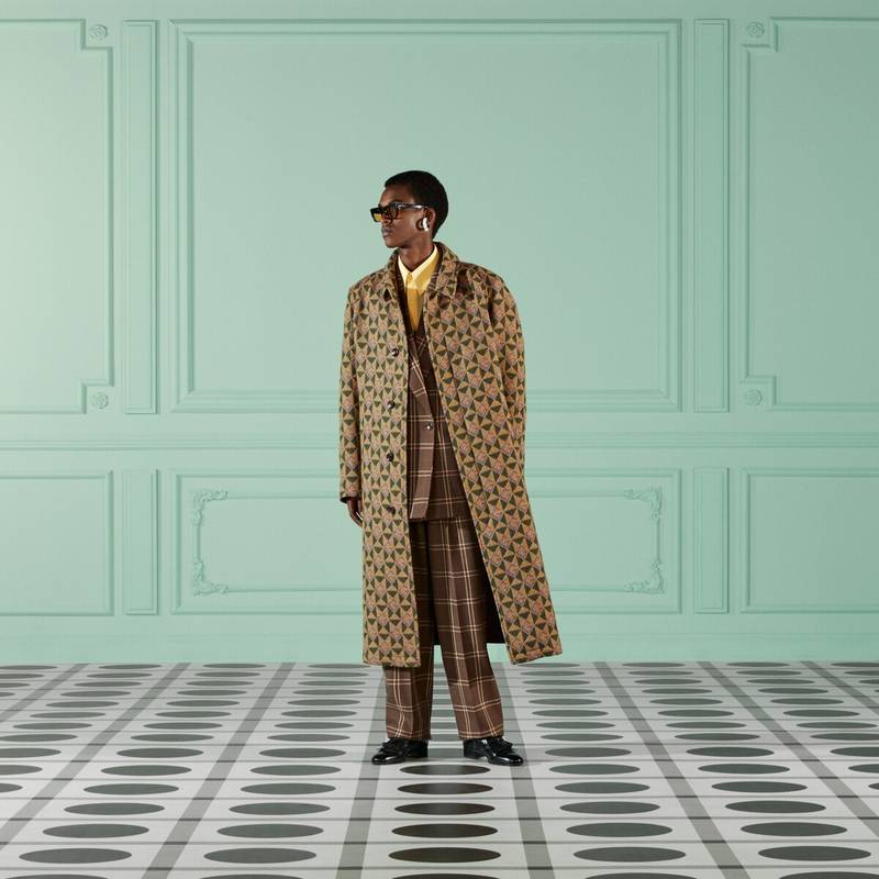 G rhombi wool coat 5