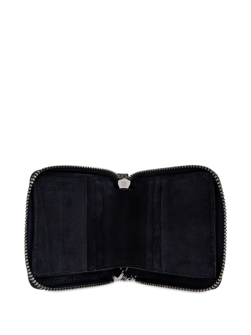 chain zip leather wallet 4