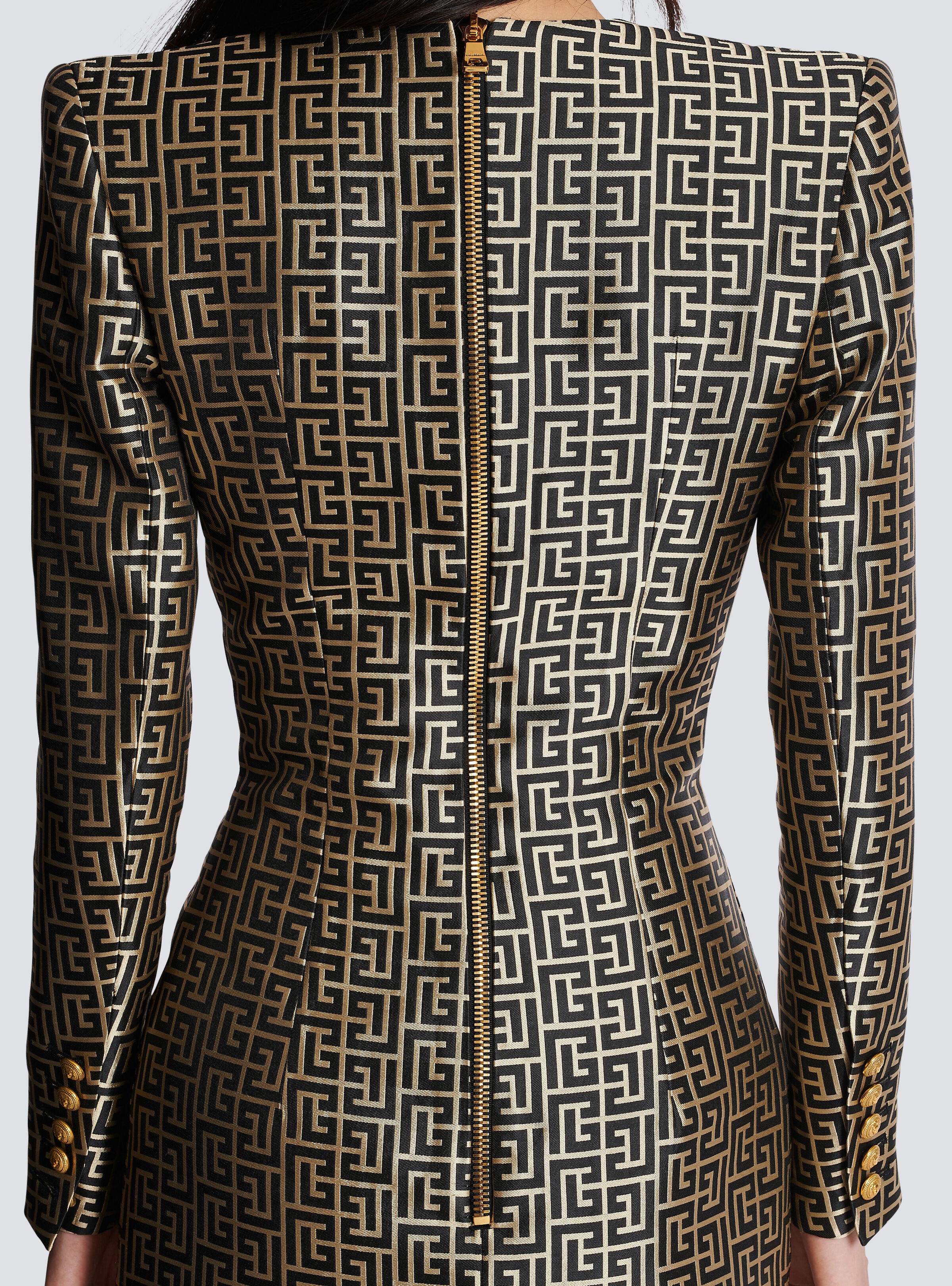 Balmain Monogrammed jacquard dress - BF1R9535VD60EIV | REVERSIBLE