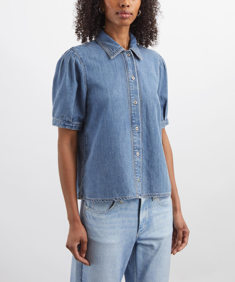 rag & bone Taylor Denim Blouse outlook