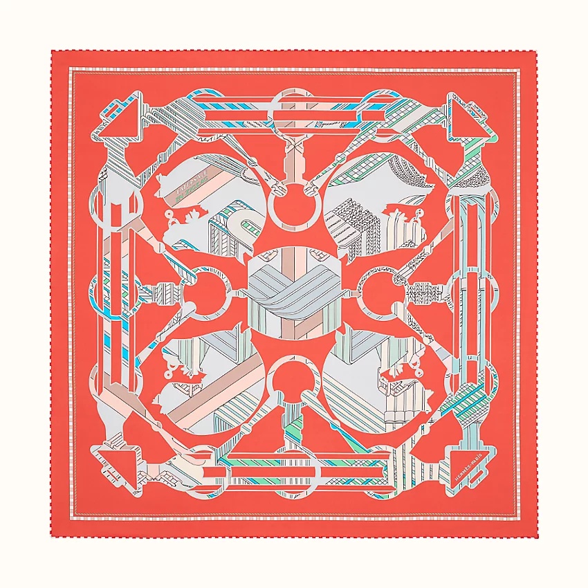 Tatersale en Zigzag double face scarf 90 - 3