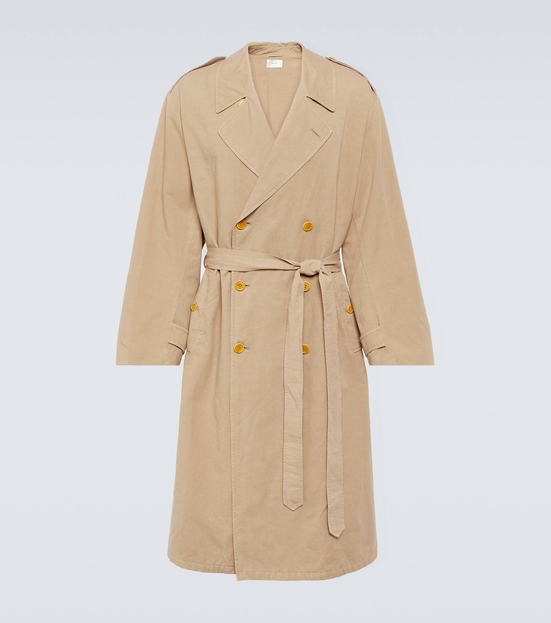 Montrose cotton and linen trench coat - 1