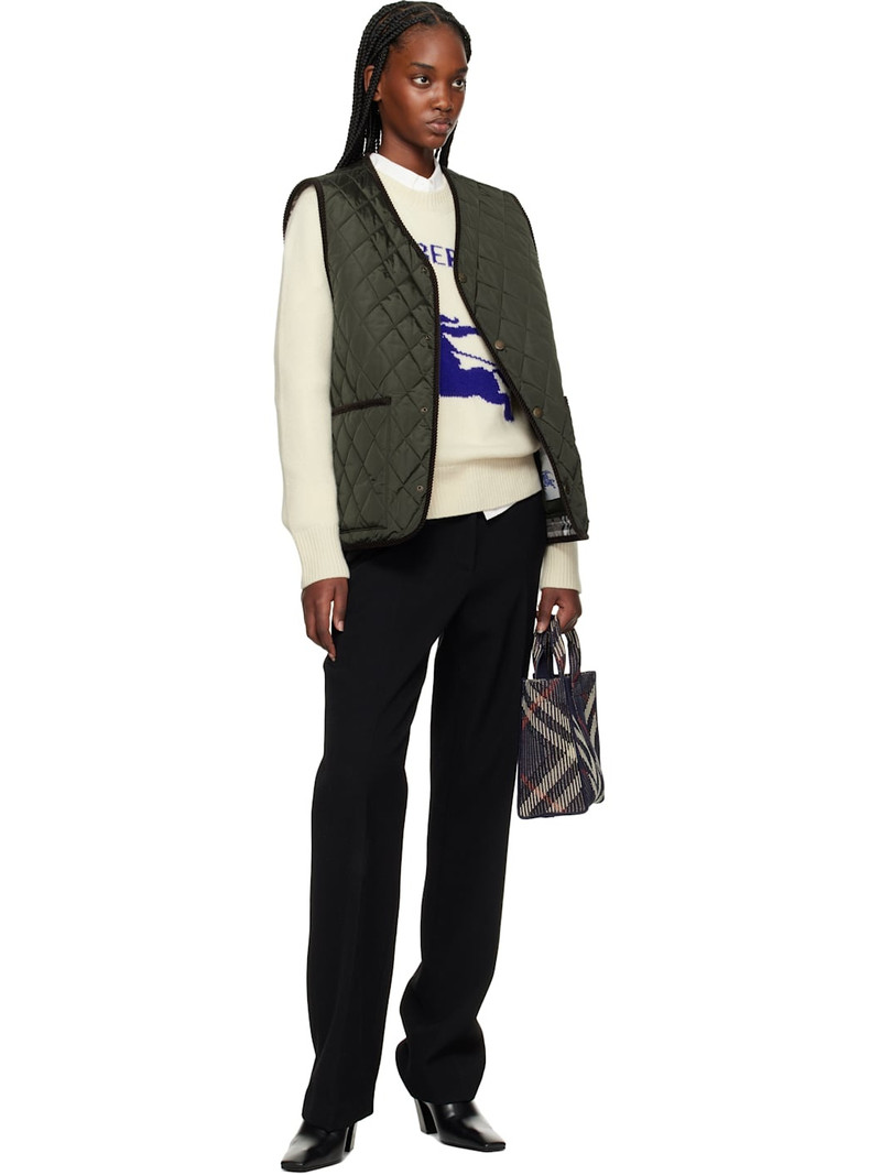 Burberry Green Quilted Nylon Vest outlook