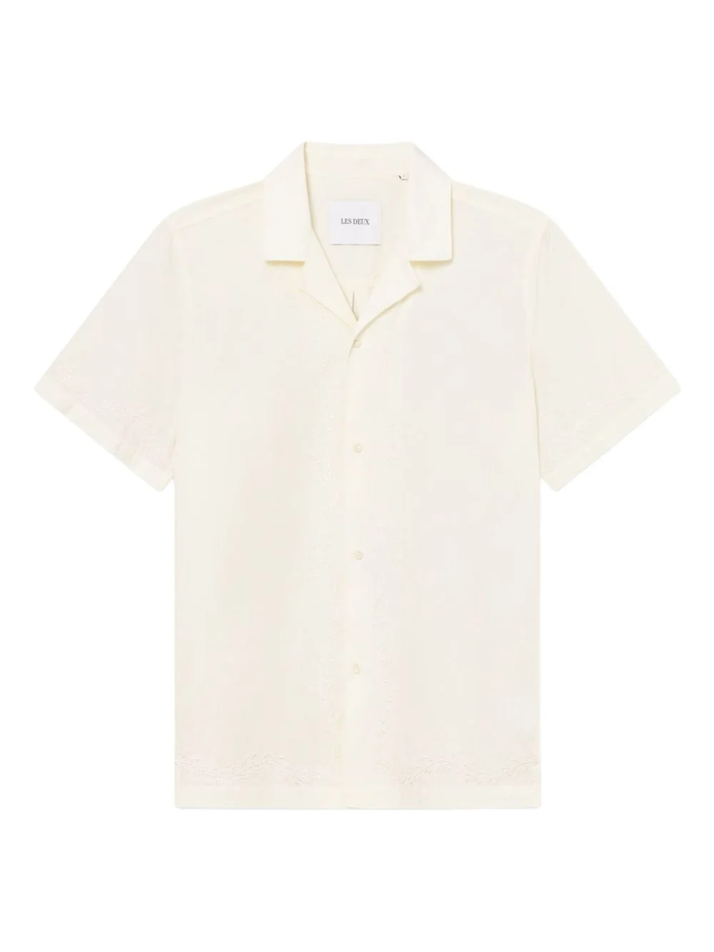embroidered short-sleeve shirt - 1