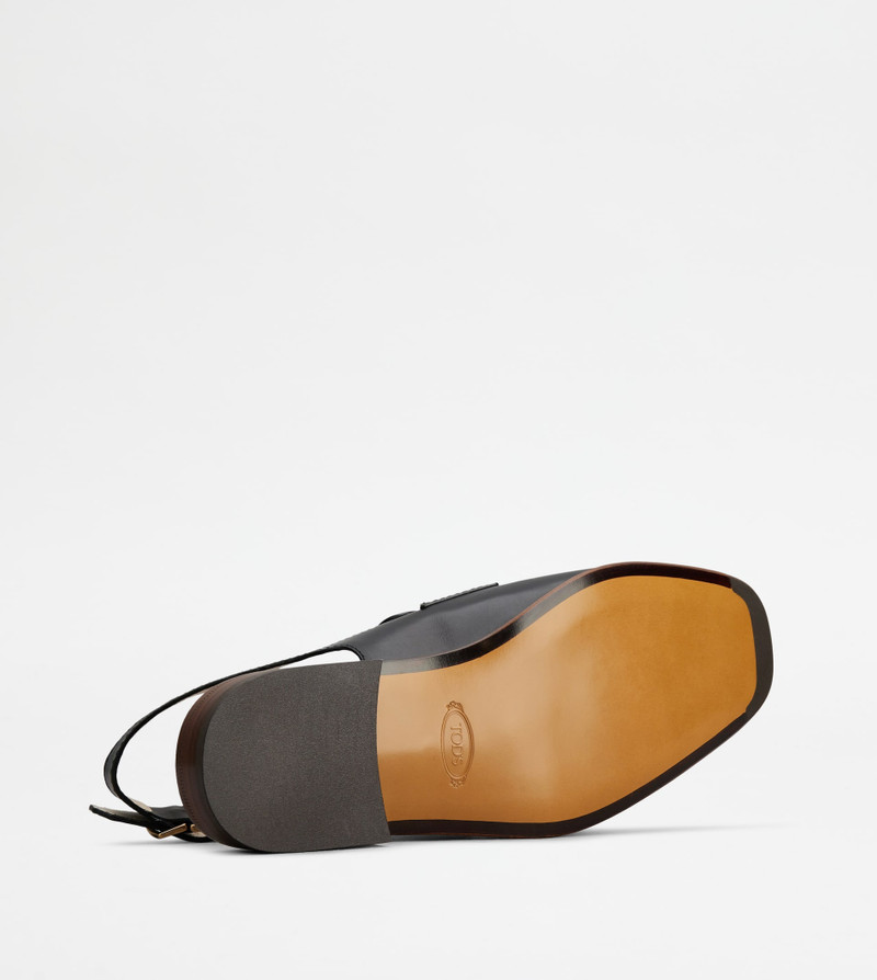 SLINGBACK LOAFERS - 블랙 4