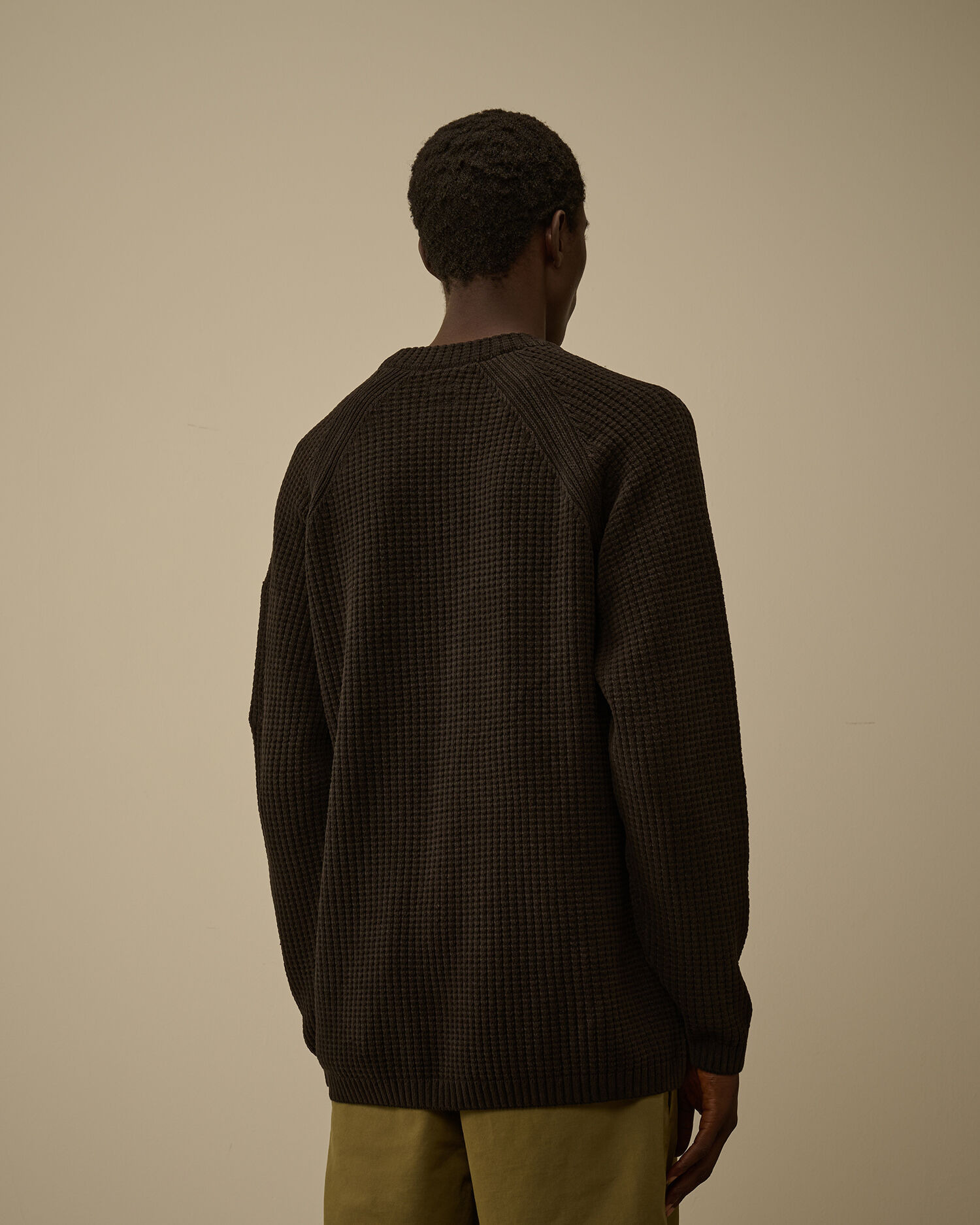 Cotton Chenille Crewneck Lens Sweater - 4