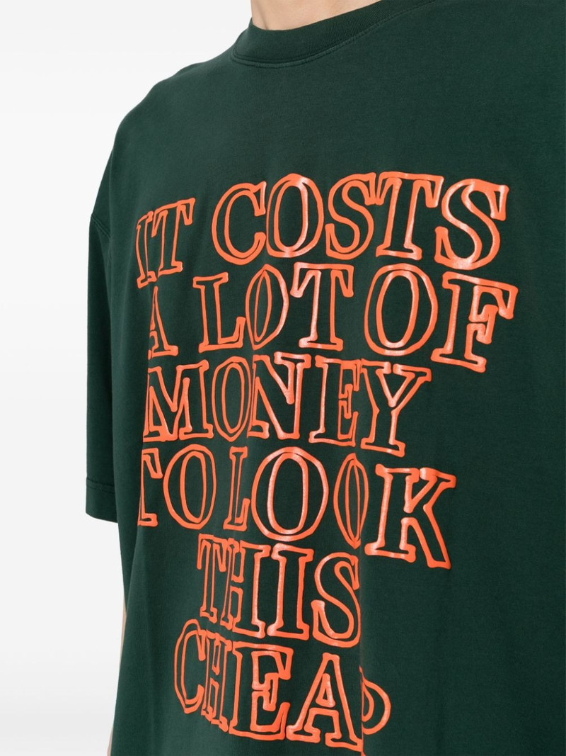 slogan-print cotton T-shirt 6