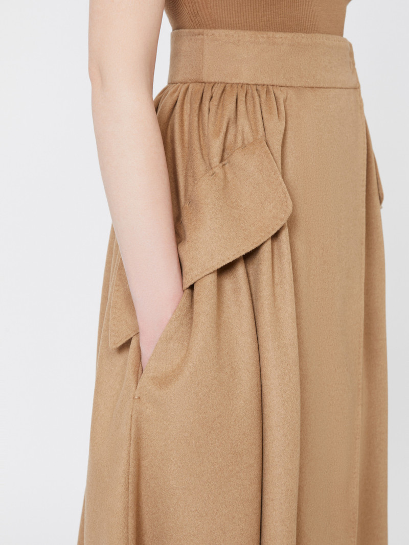 EUFEMIA Camel drap skirt 5