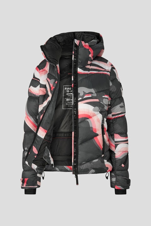 BOGNER Saelly ski jacket in Anthracite/Pink