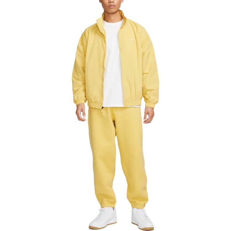 Nike Solo Swoosh Zipped Jacket 'Yellow' DQ5201-700 - 3