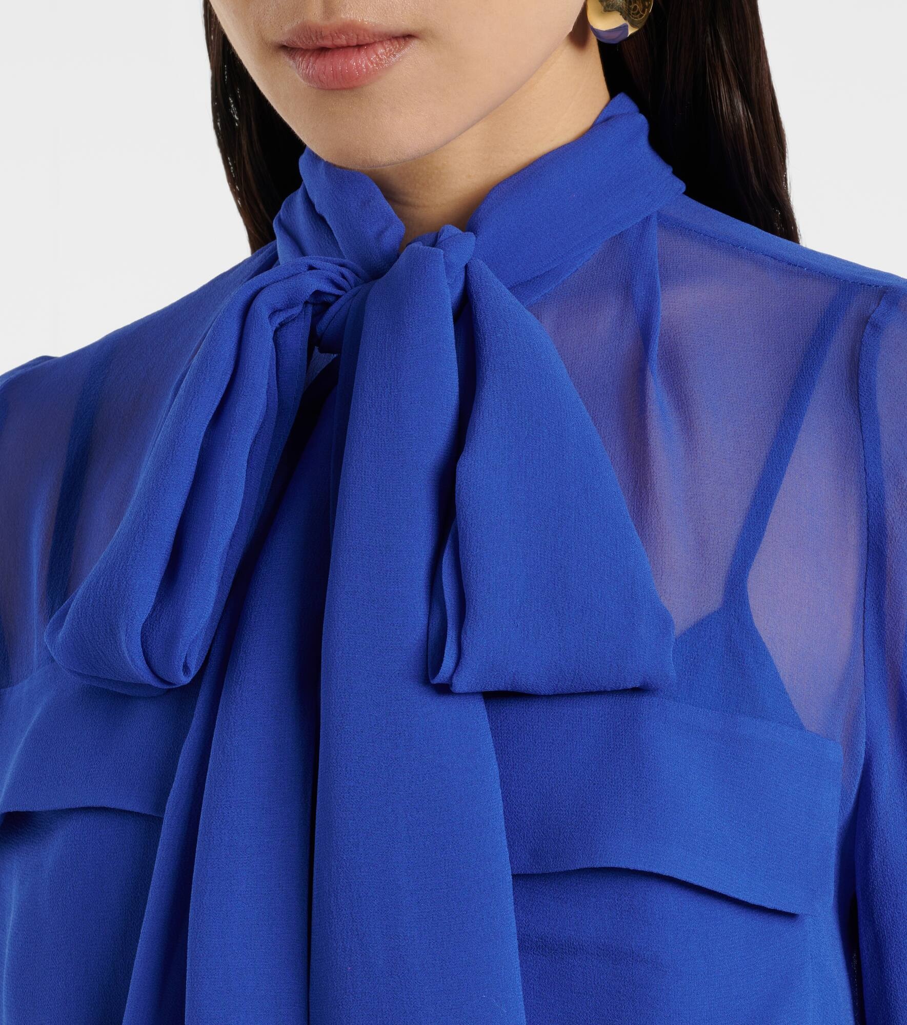 Silk georgette blouse - 5