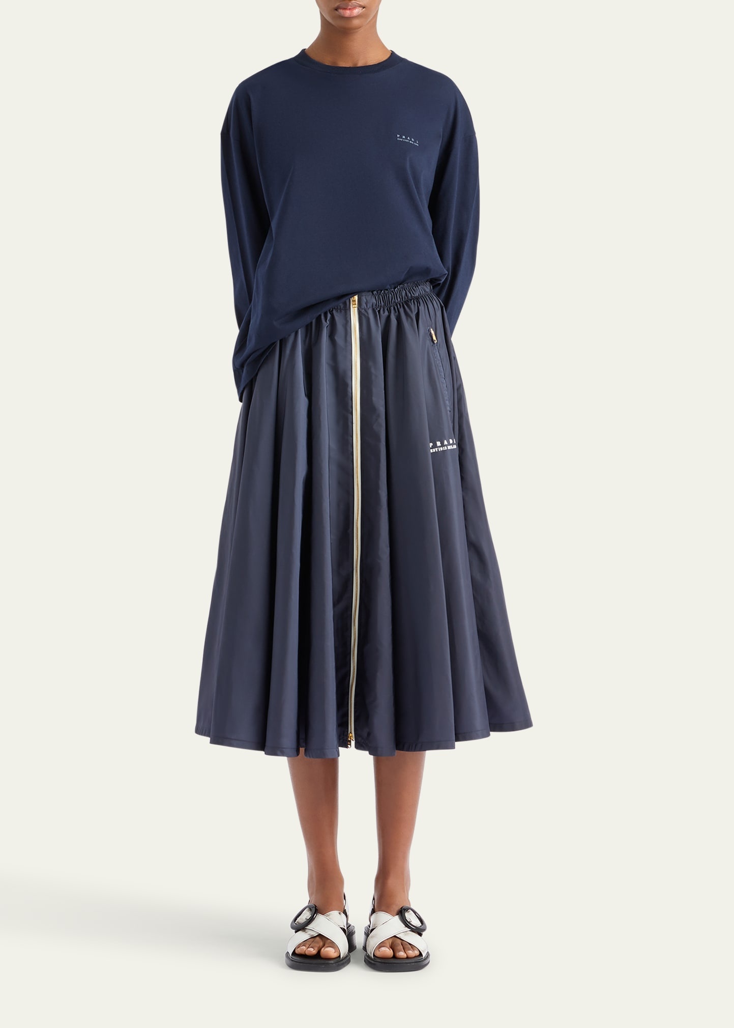Re-Nylon Pleated Full Skirt - 2