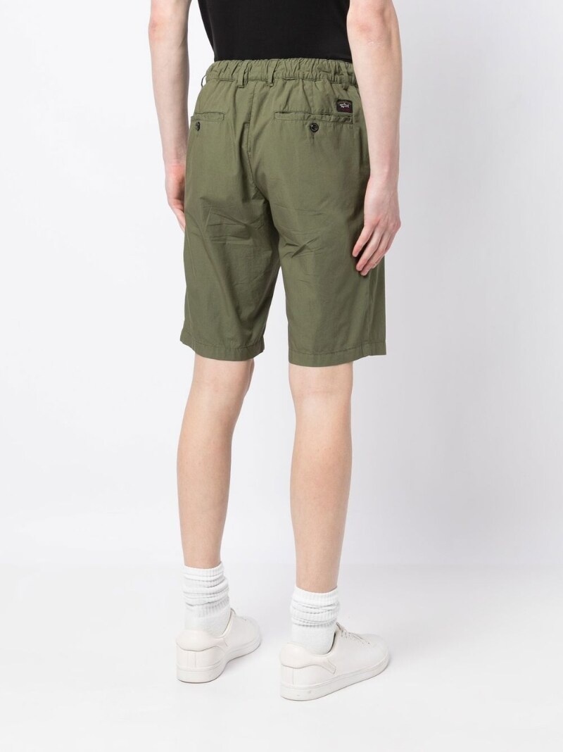 elasticated-waistband chino shorts - 4