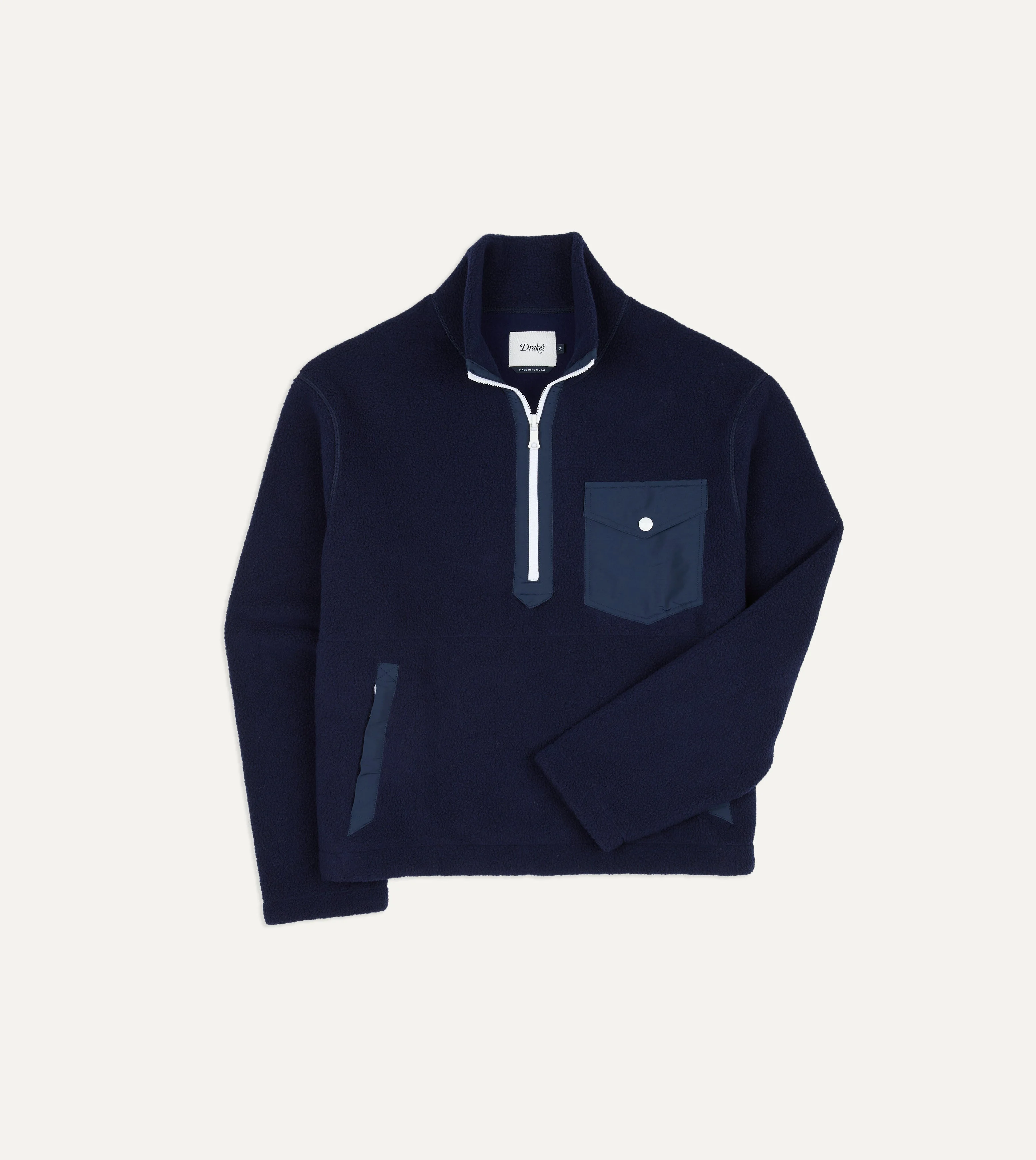 Navy Half-Zip Fleece Jacket - 1