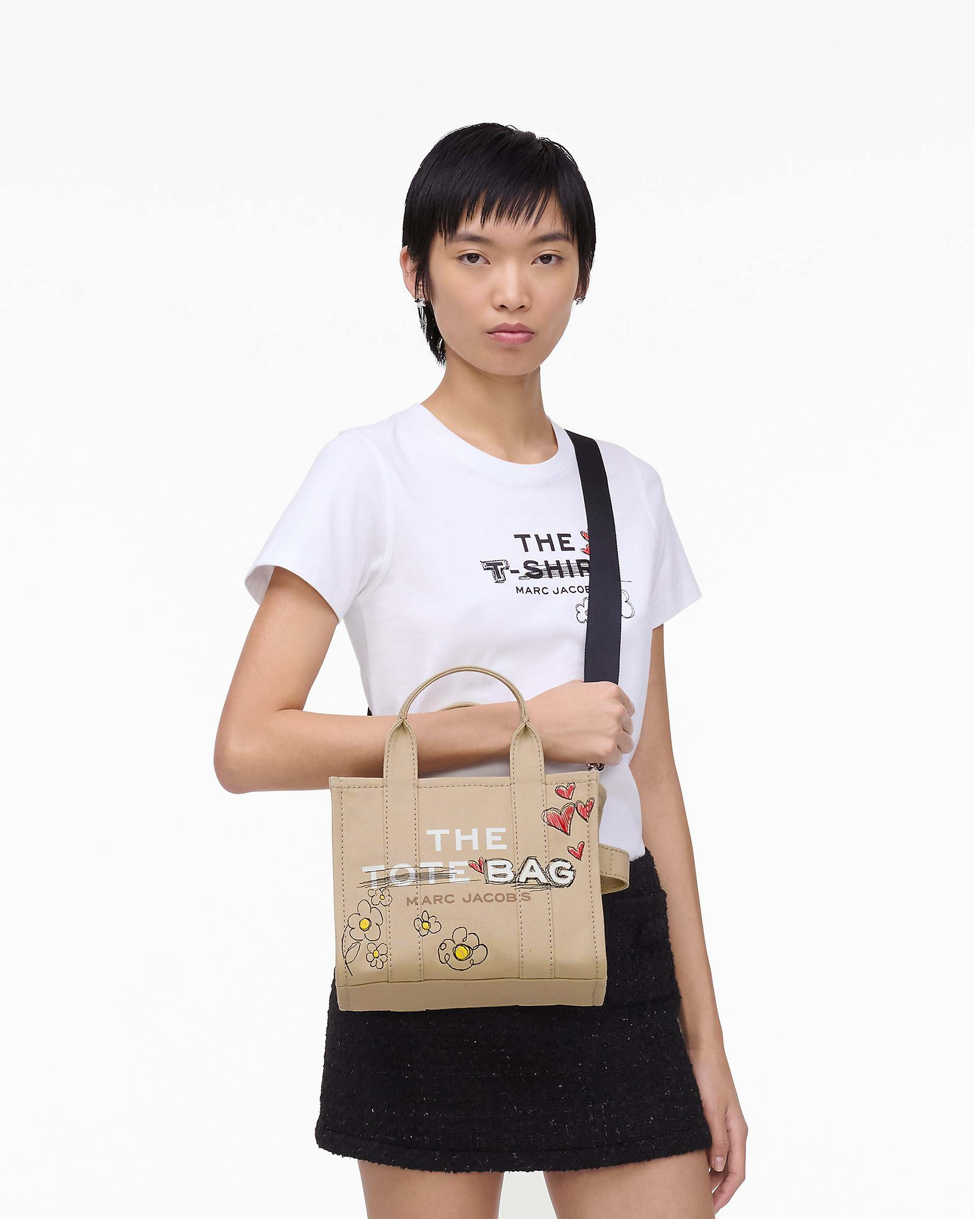 THE DAISY DOODLE CANVAS SMALL TOTE BAG - 2