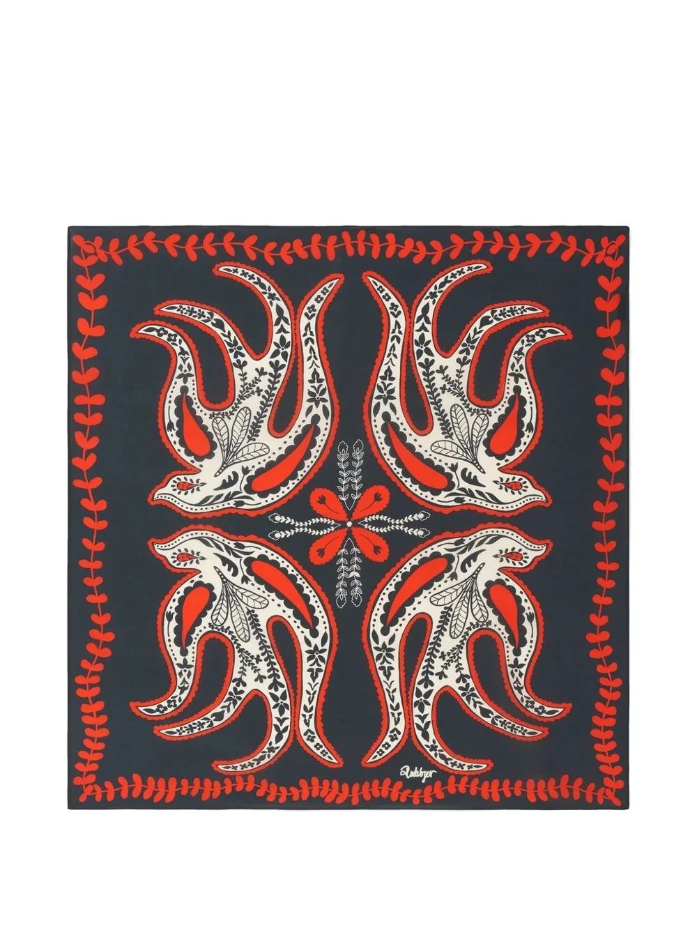 Four Swallow silk scarf - 1