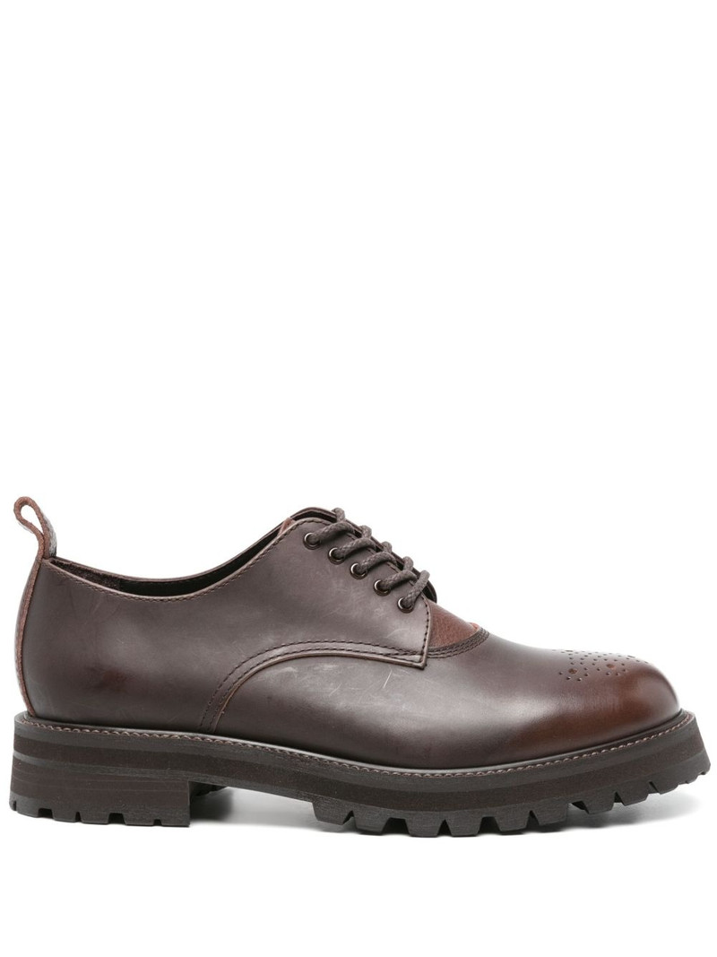 Commando Blucher leather derby shoes 1