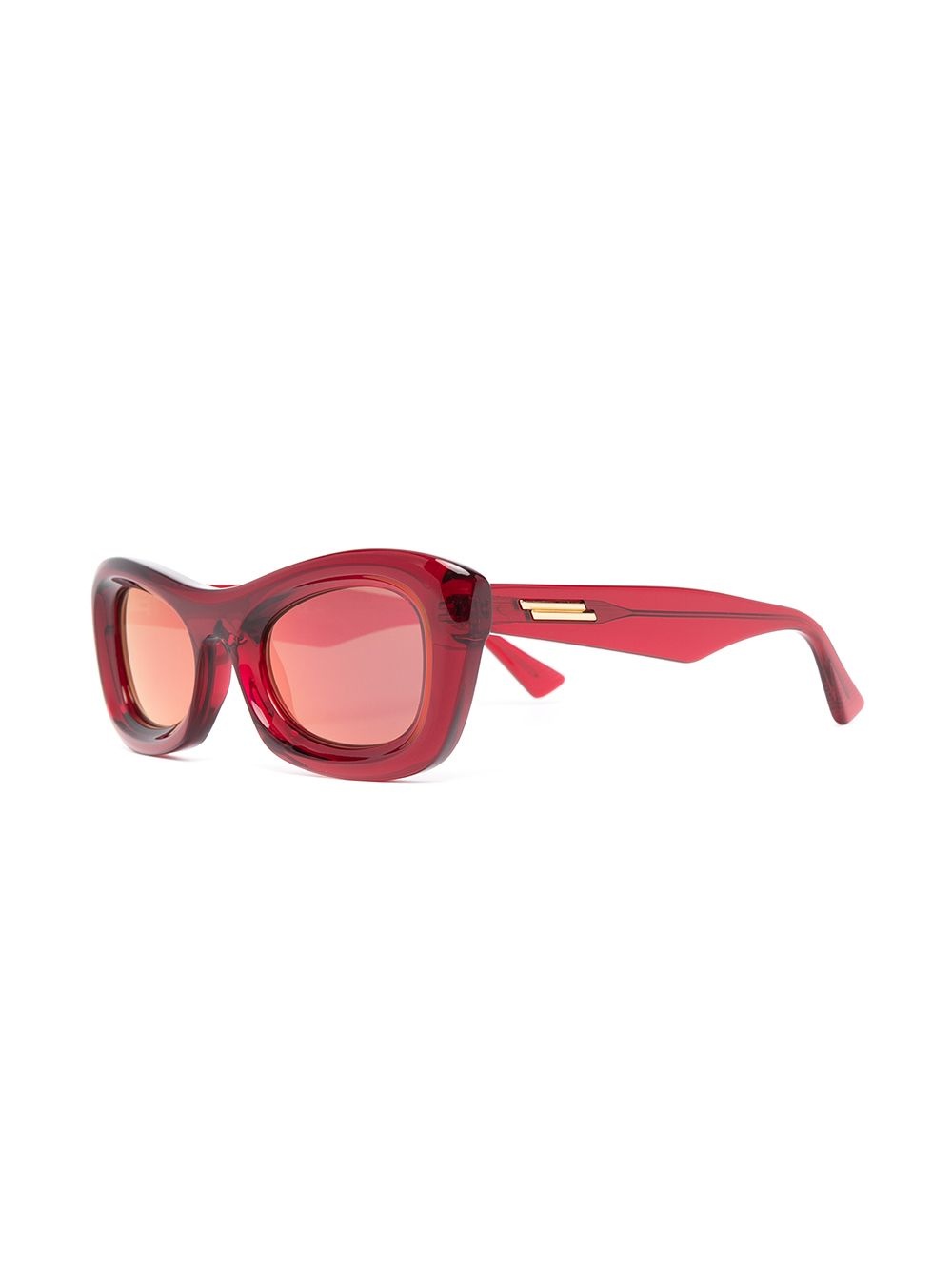 transparent rectangle-frame sunglasses - 2