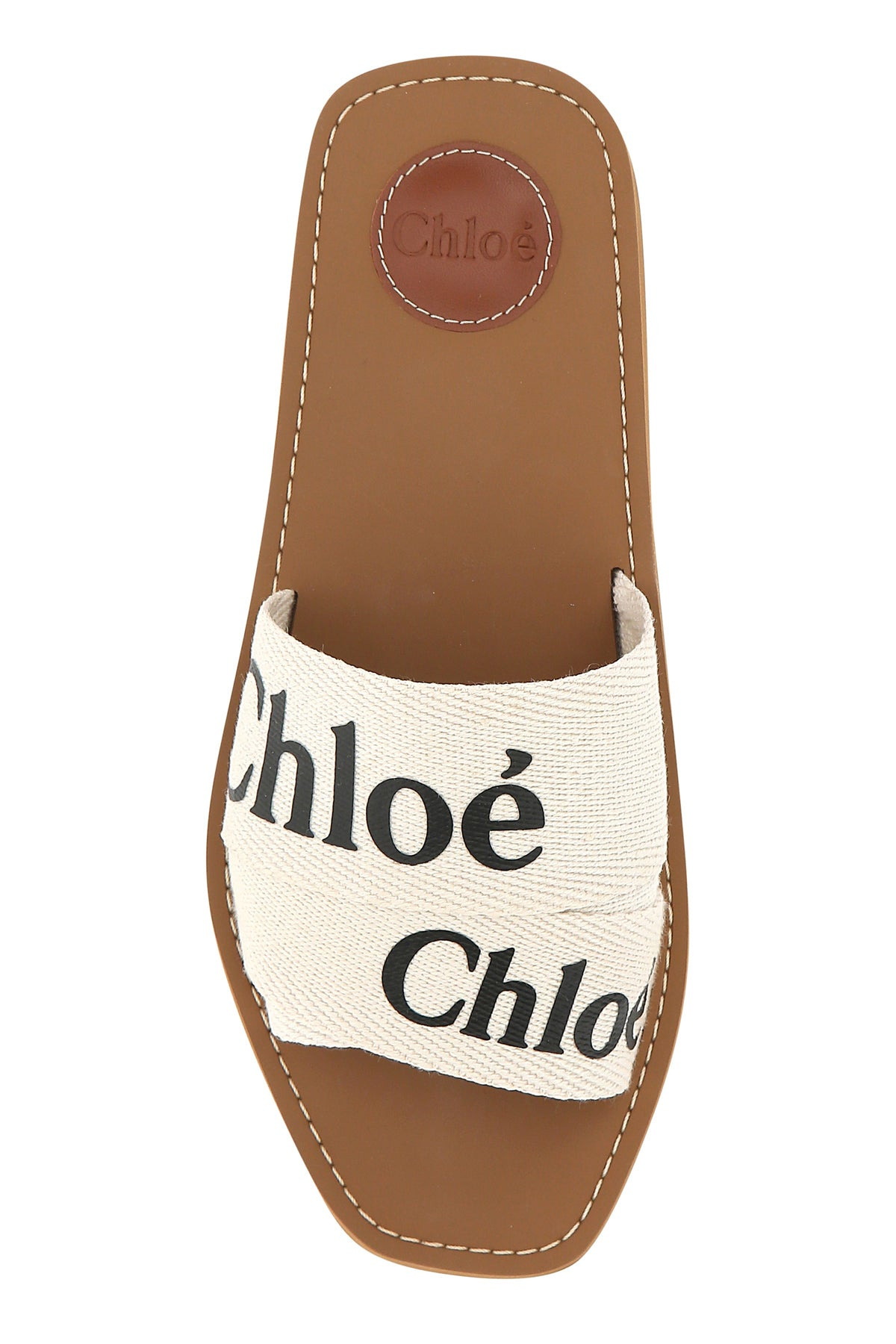 Sand linen Woody slippers - 4