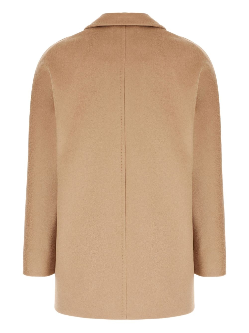 double-breasted wool coat - 2