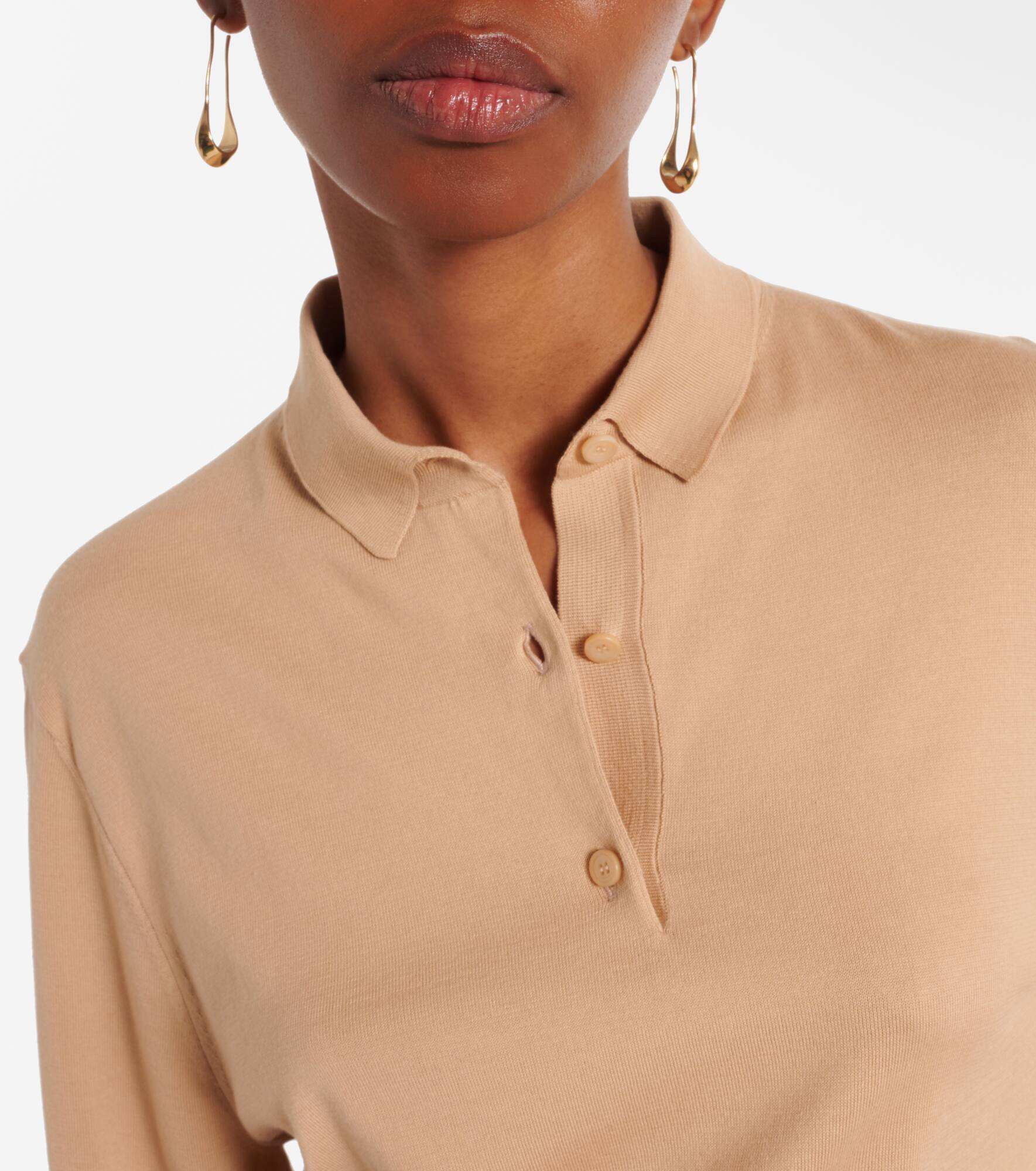 Ice Wish cotton polo sweater - 4