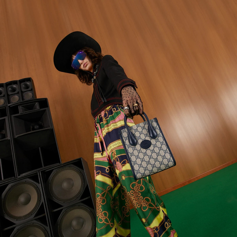 Mini tote bag with Interlocking G 6