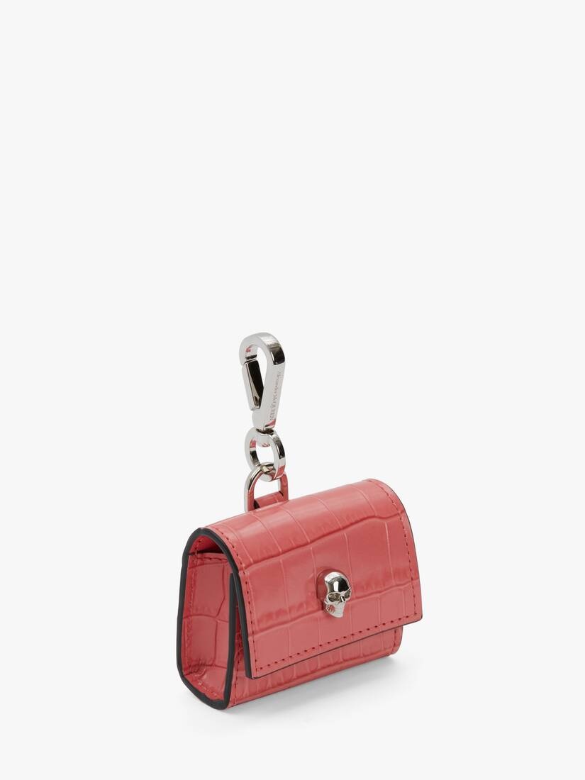 Skull Air Pod Pro Case in Coral - 2