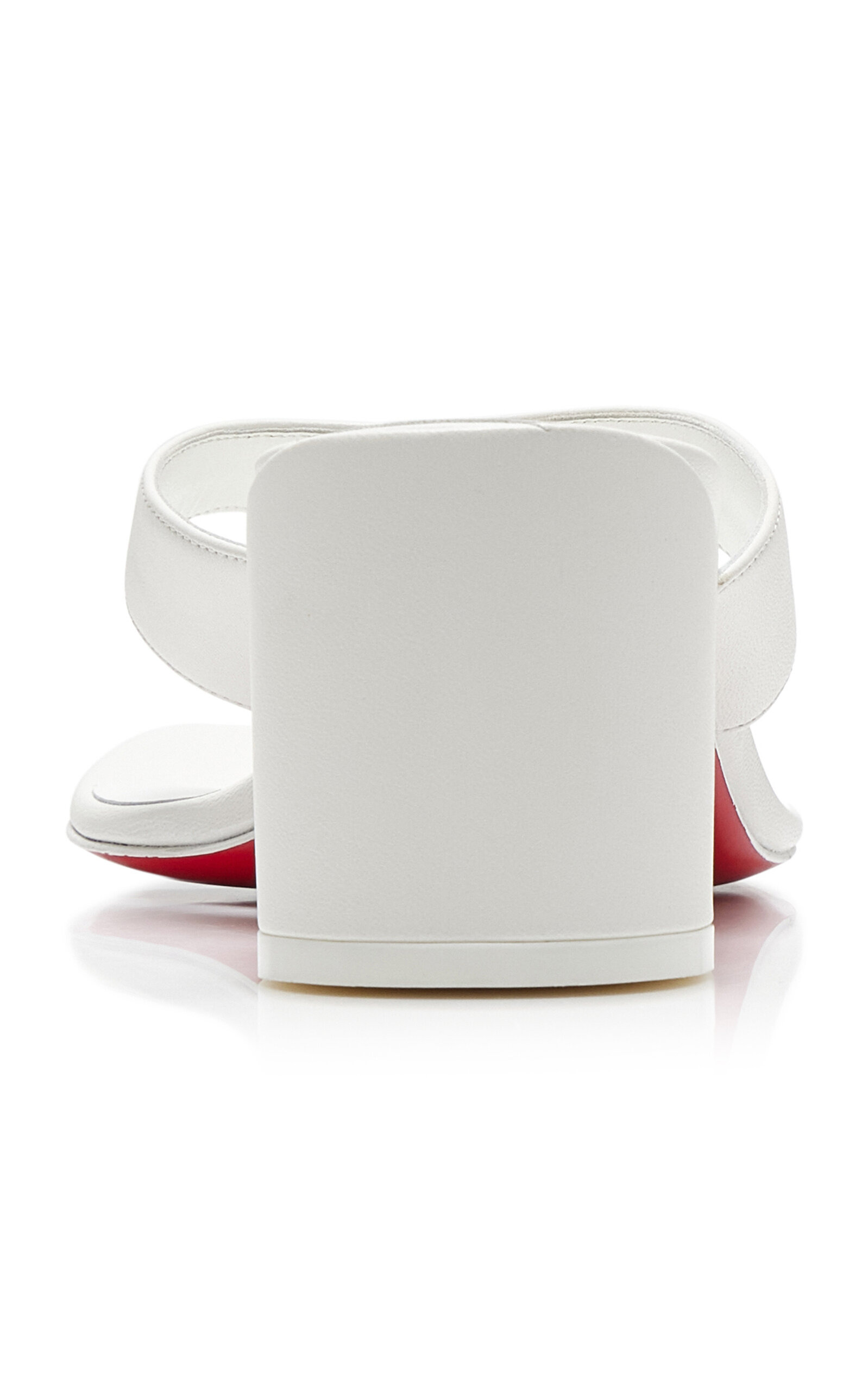 Janetonga 55mm Leather Thong Sandals white - 4