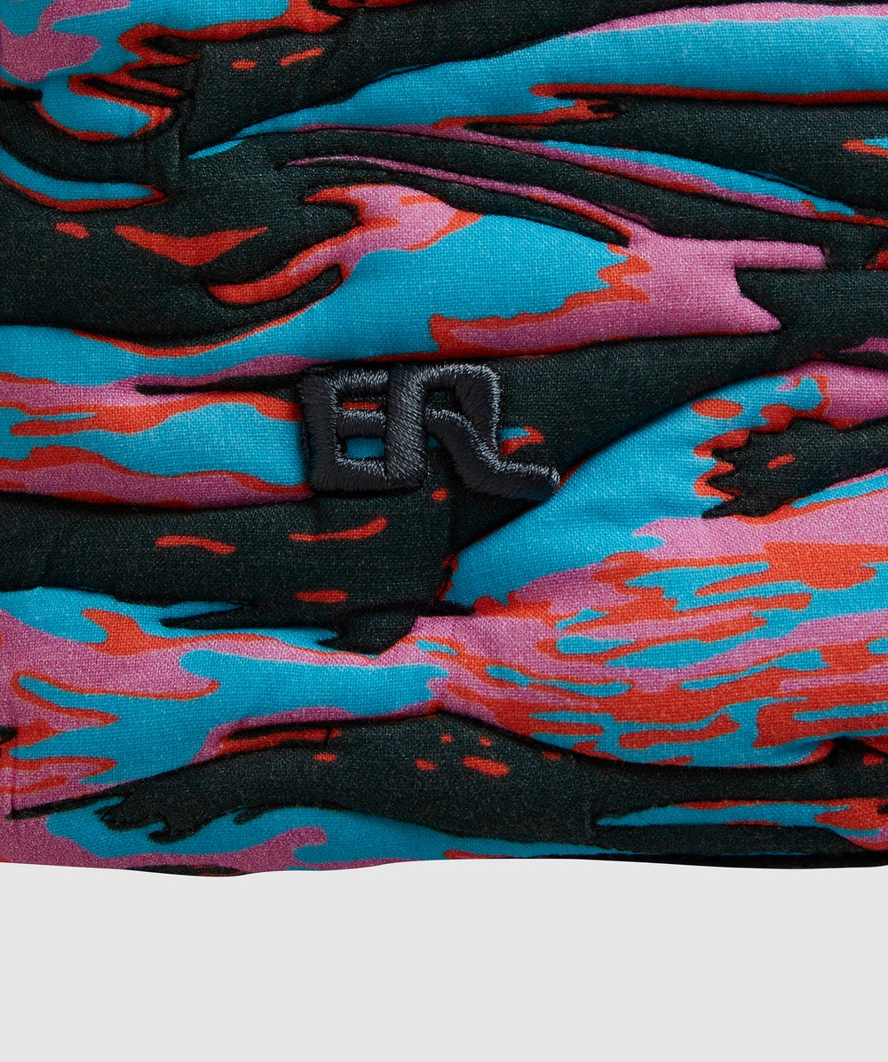 Tiger rave printed puffer vest - 3