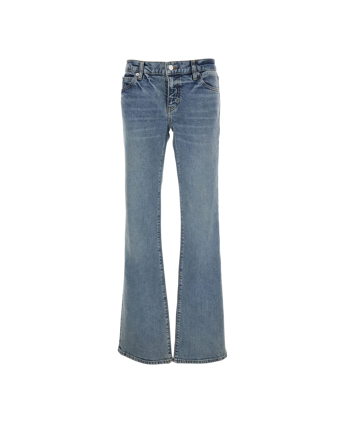 'the Rodeo' Blue Low-rise Jeans With Bootcut Design In Denim Woman - 1