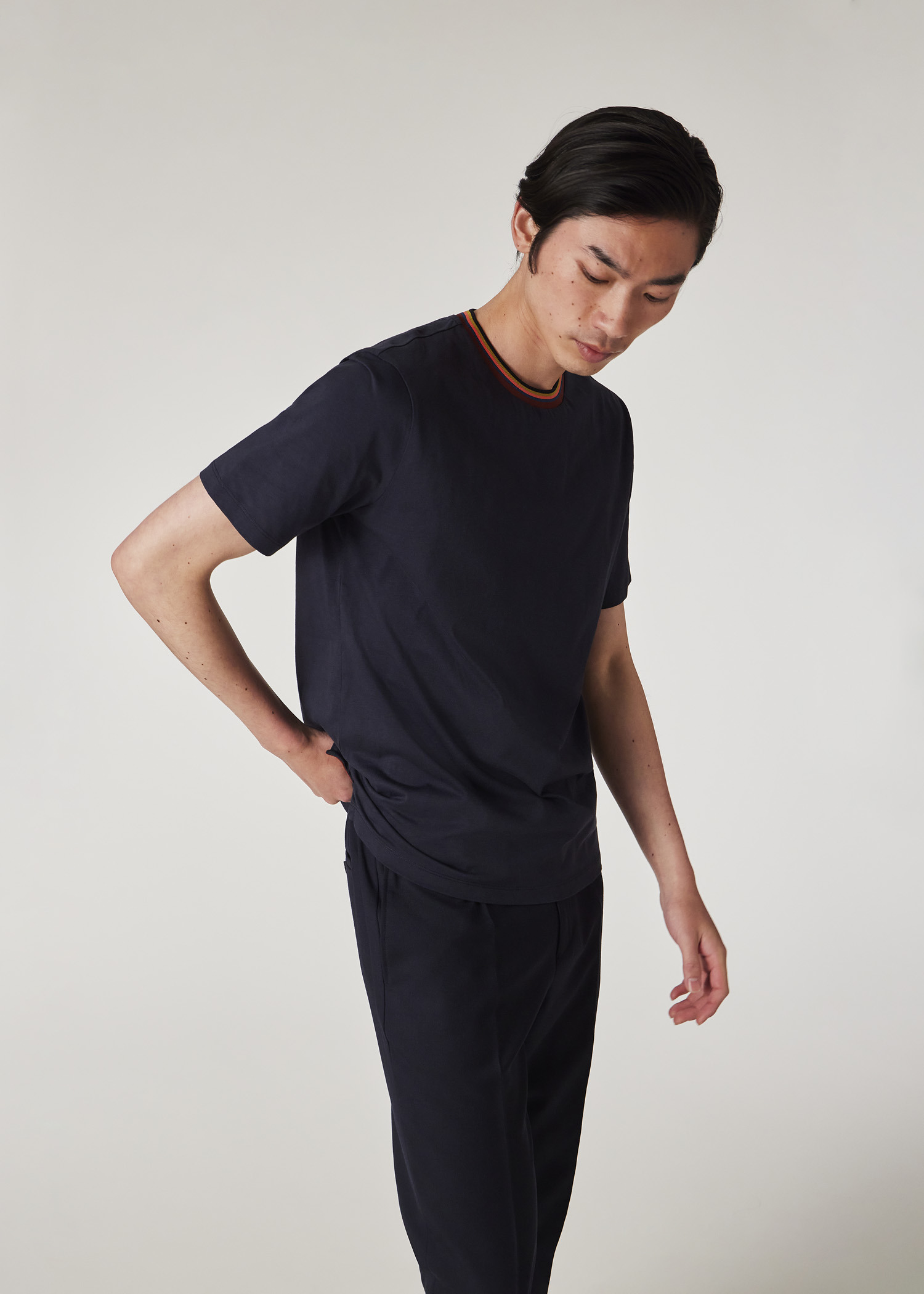 'Artist Stripe' Collar T-Shirt - 5