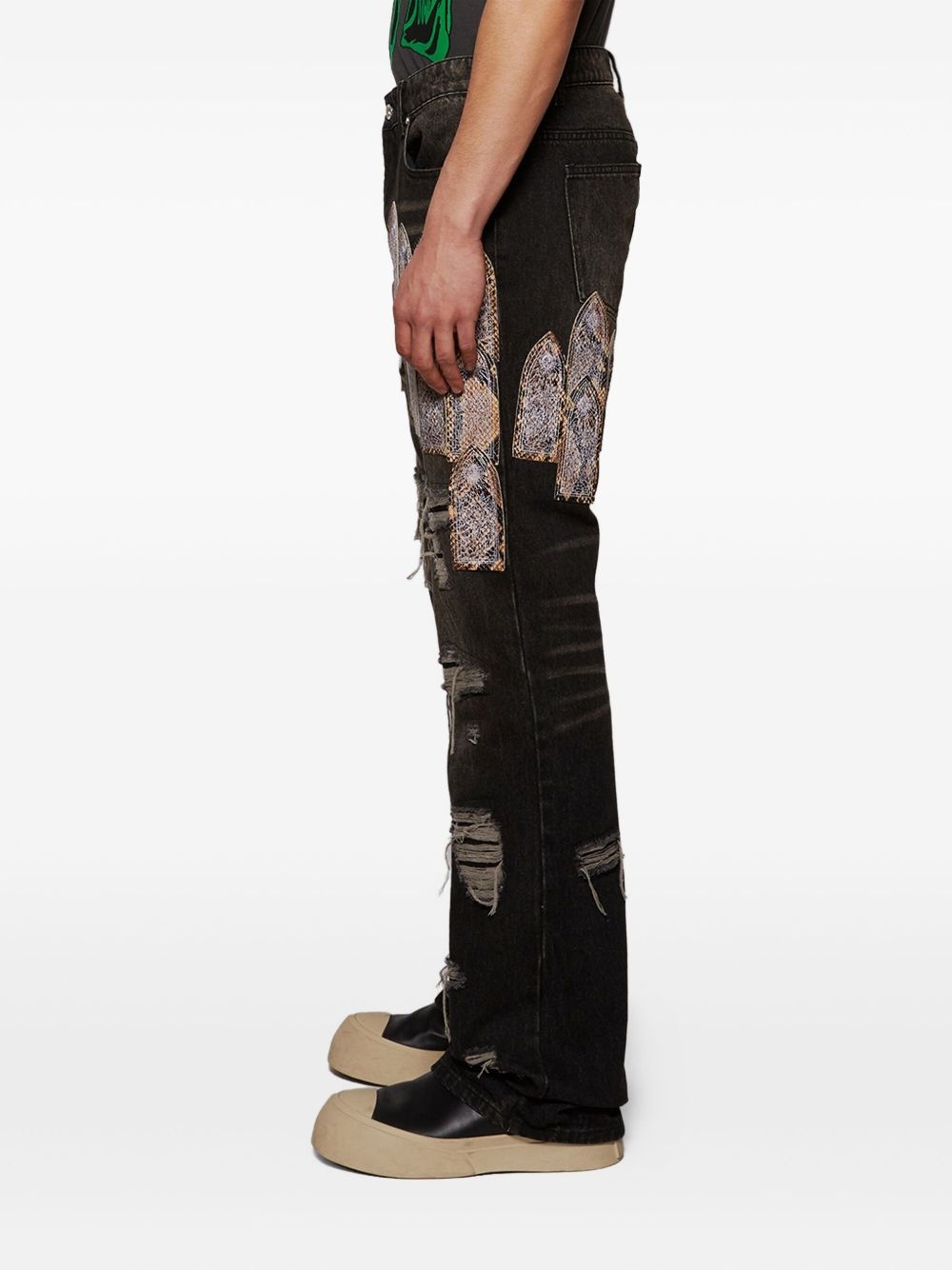 Patched Arch jeans - 4
