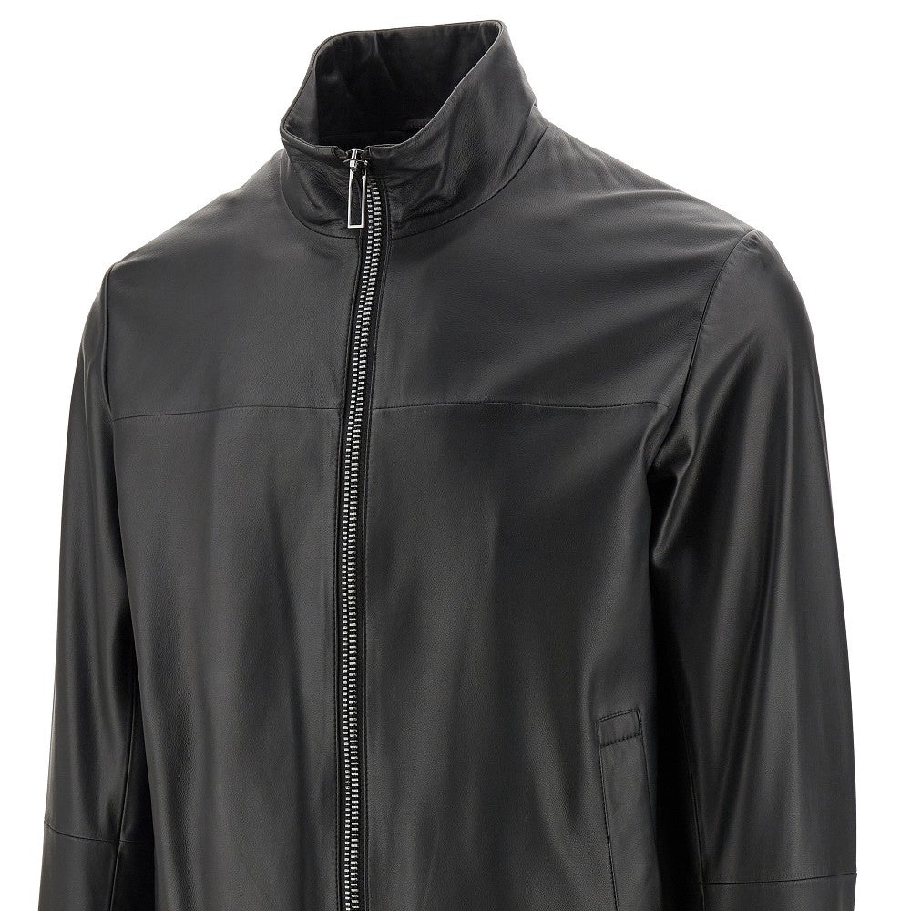 NAPPA LEATHER FULL-ZIP BLOUSON JACKET - 2