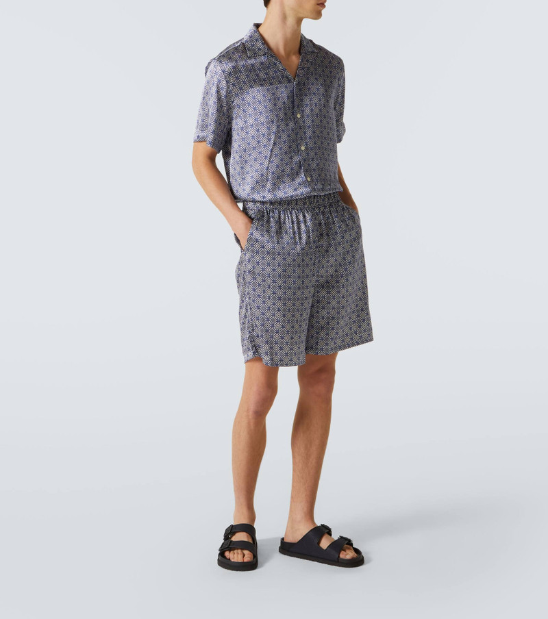 FRESCOBOL CARIOCA Palma silk-blend Bermuda shorts outlook