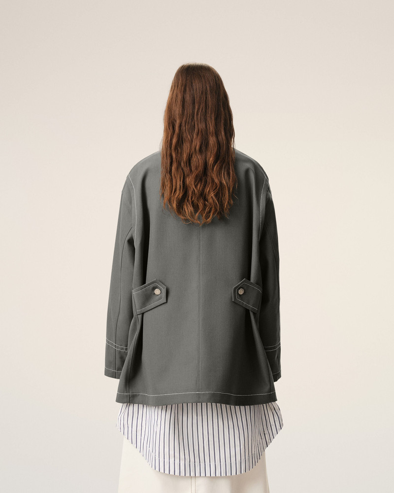 GREY NEW WOOL WORKER JACKET 5