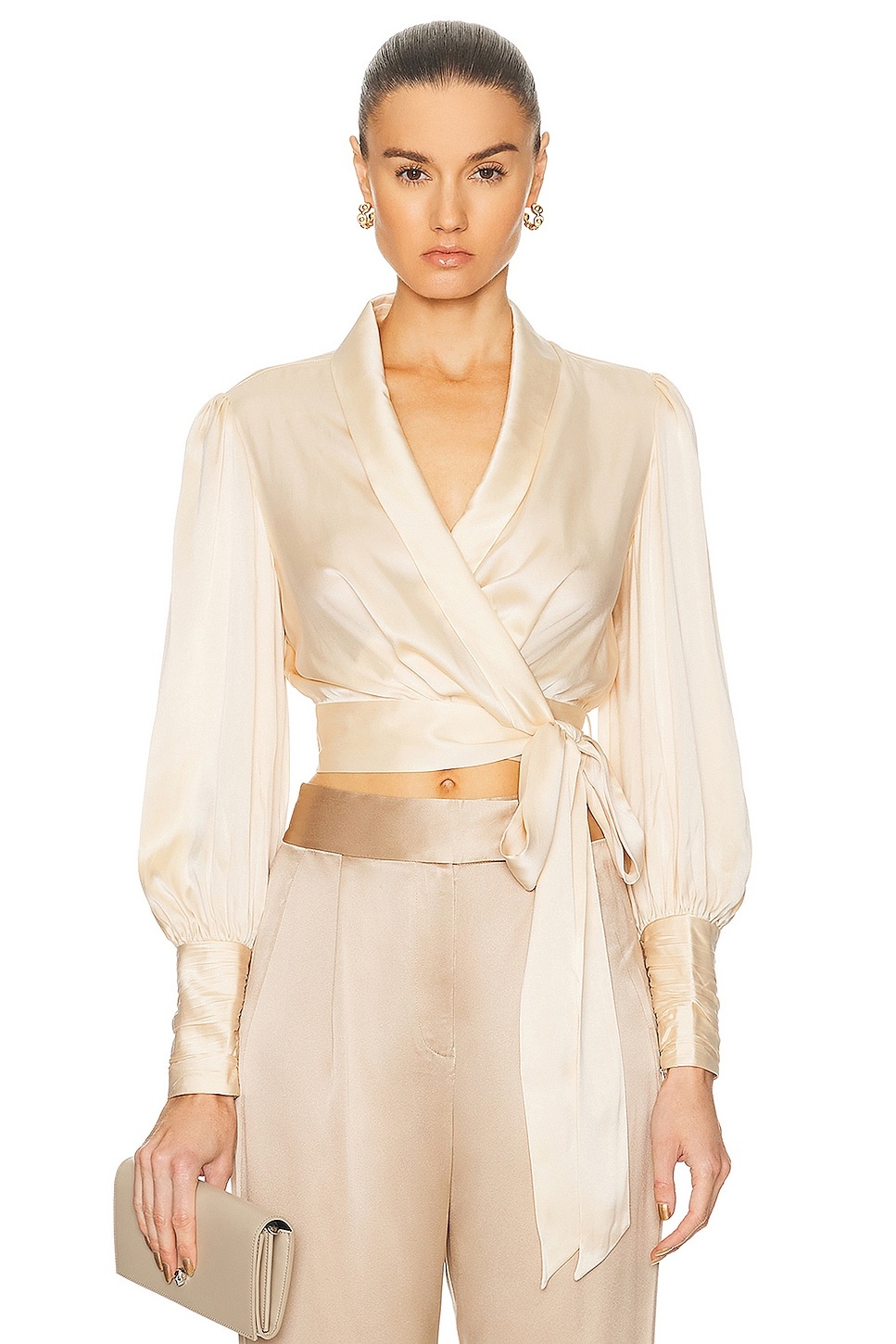 Silk Wrap Top - 1