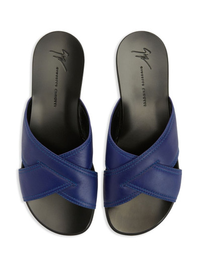 Giuseppe Zanotti Flavio slip-on leather sandals outlook