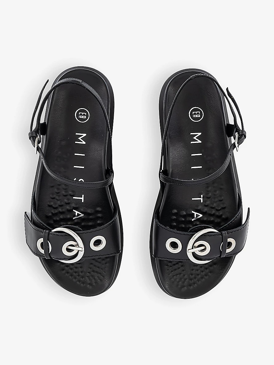 Silba eyelet-strap leather sandals - 2