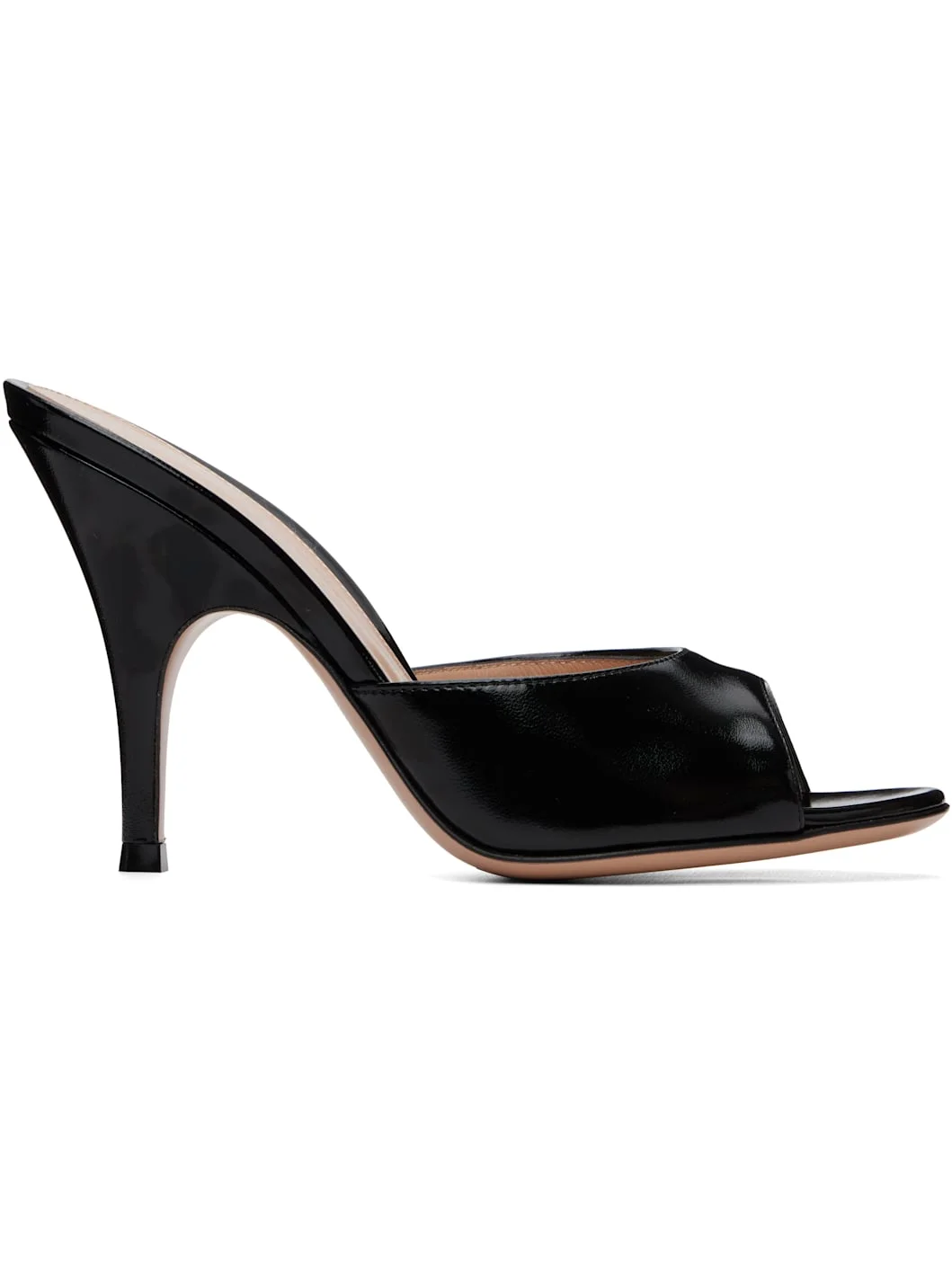 Black Sofia Mule 95 Heeled Sandals - 1