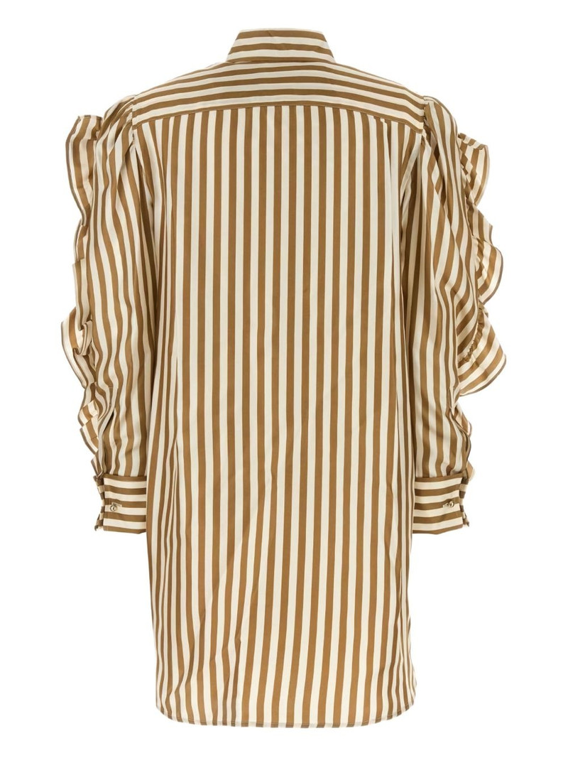 Max Mara Manna striped ruffled shirt dress outlook