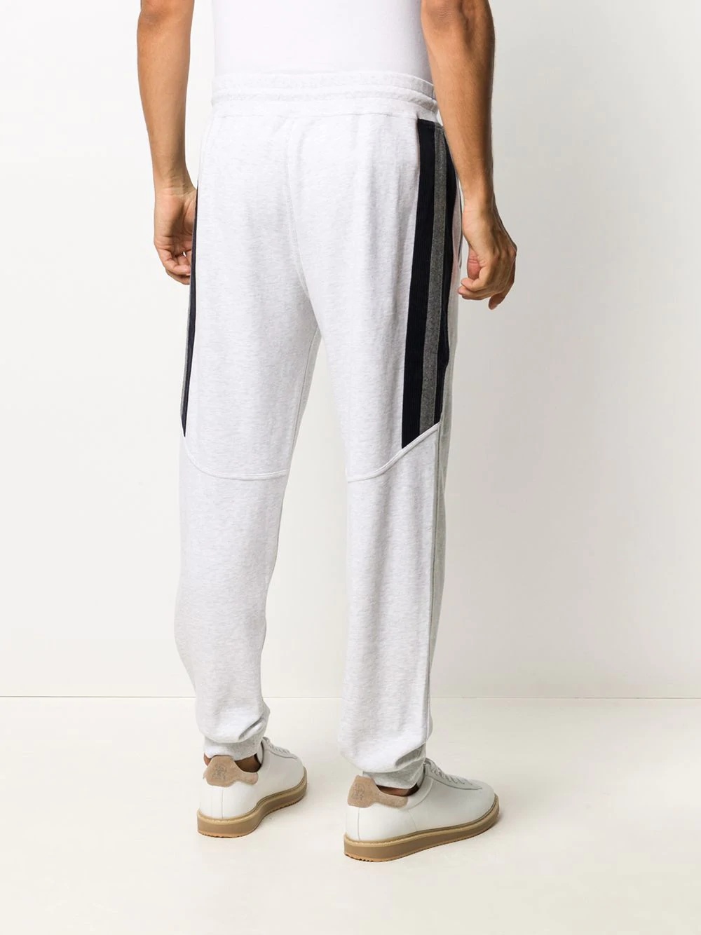 side stripe track pants - 4