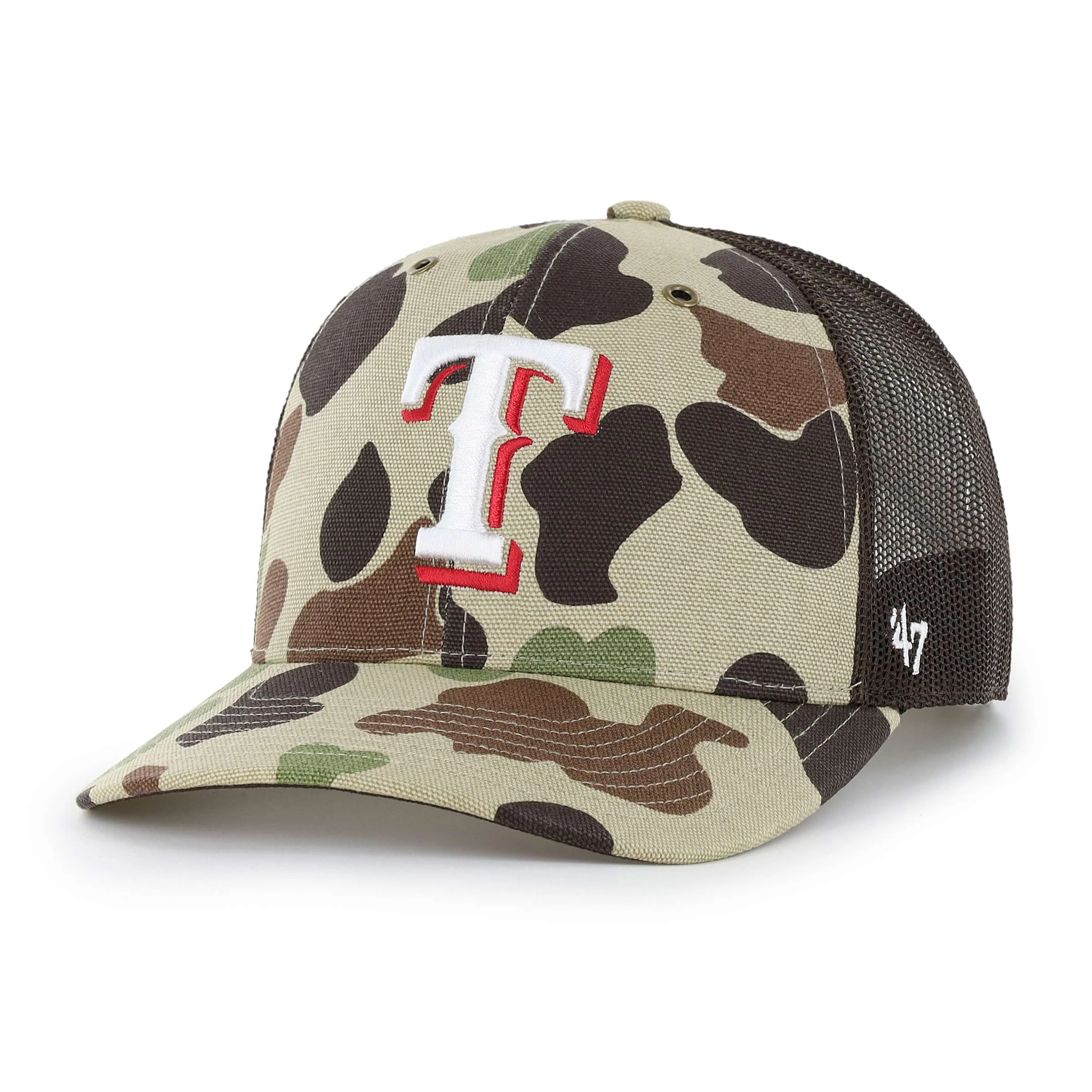 Texas Rangers '47 Camo Trucker - 1