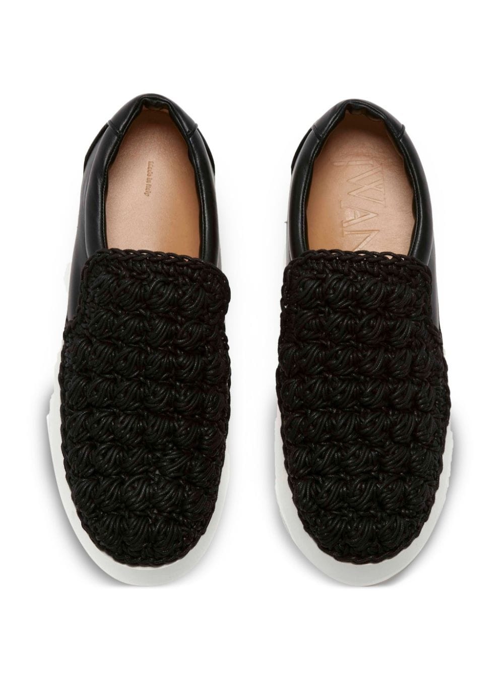 Popcorn leather loafers - 4