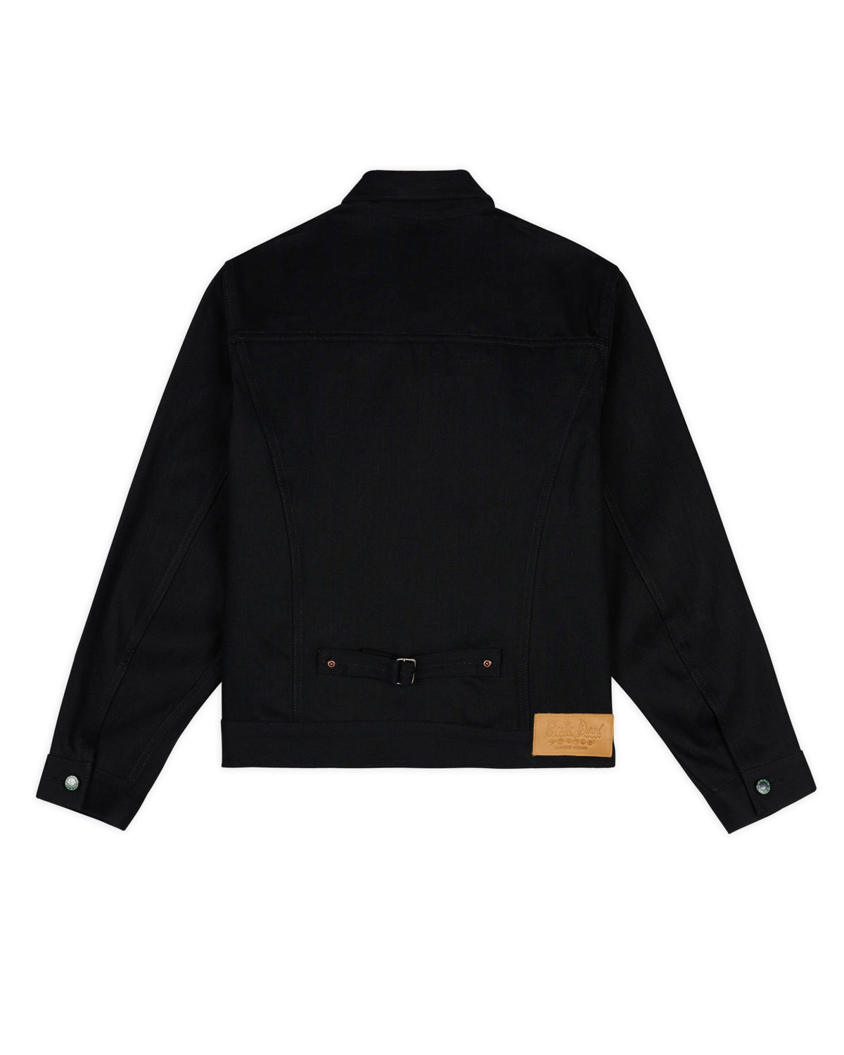 Trucker Jacket 13.2oz Selvedge Denim - Solid Black - 3