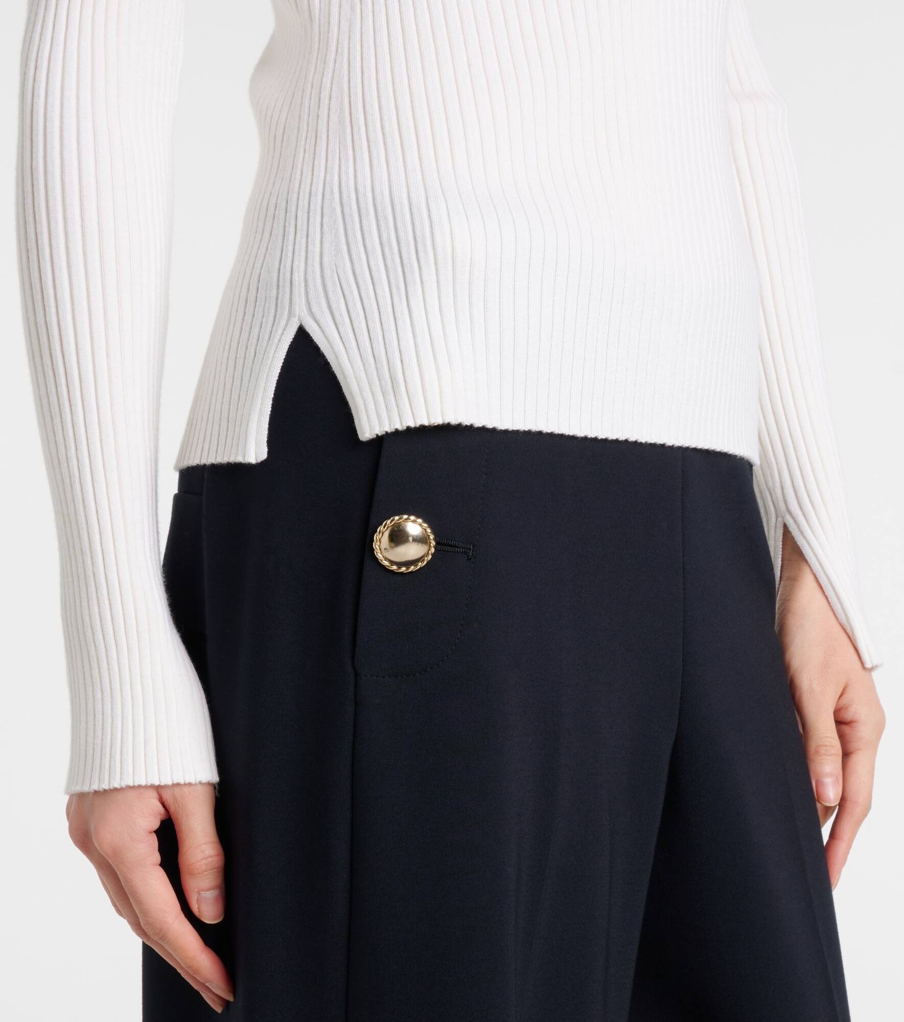 Essential Ease wool and silk-blend sweater - 5
