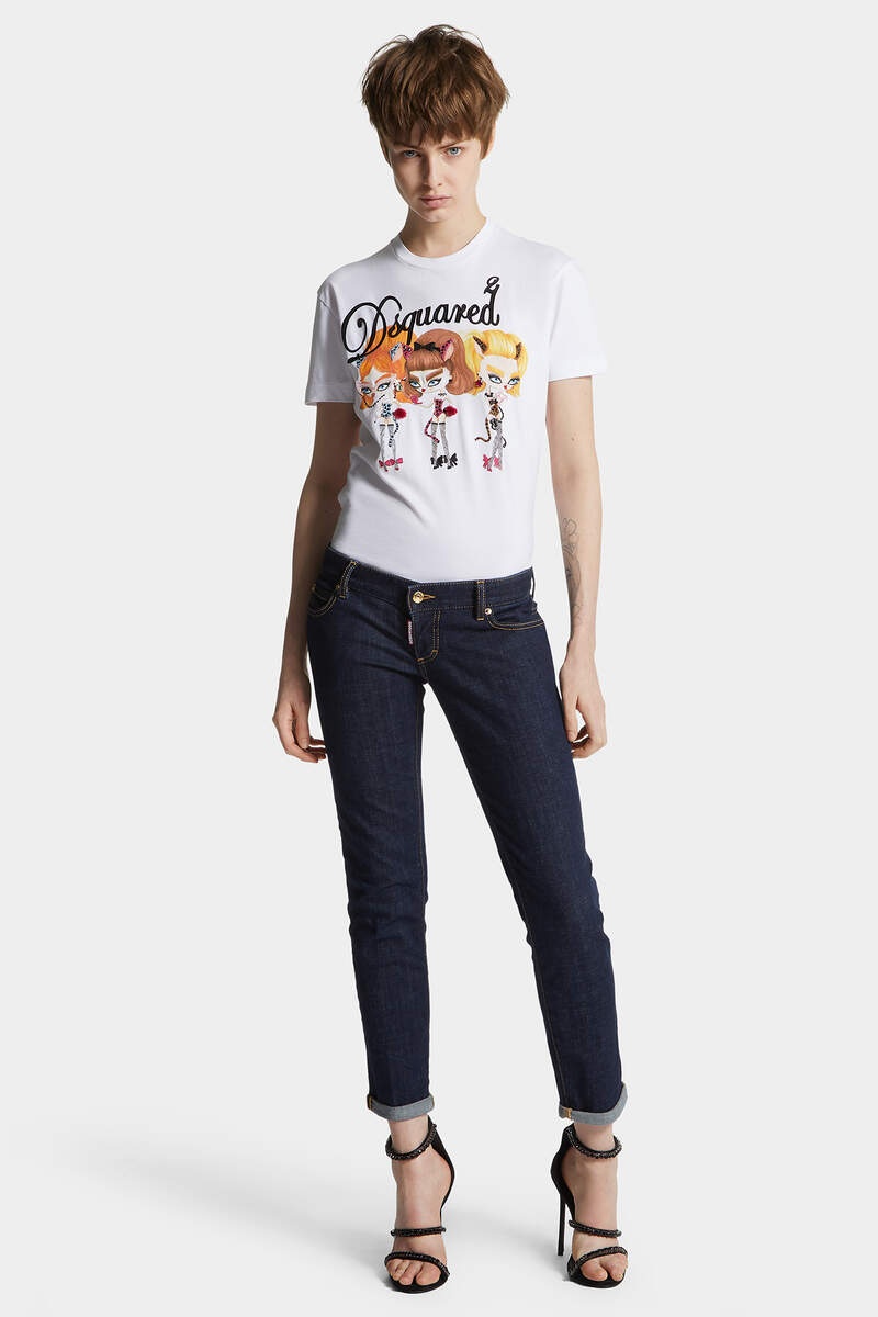 DARK RINSE WASH PAT JEANS - 3