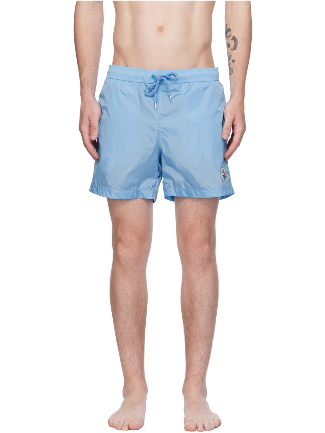 Blue Patch Swim Shorts - 1