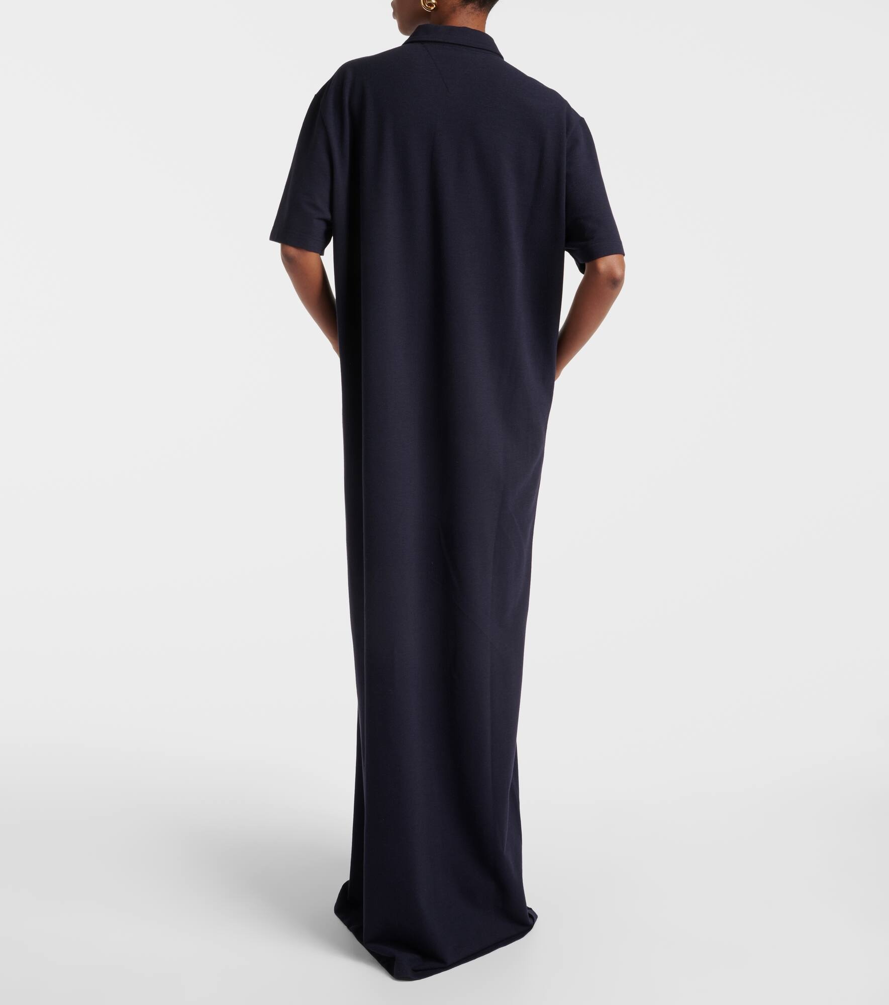 Cotton-blend piqué polo dress - 3